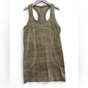 Olive Green Racerback Lulu Tank Top